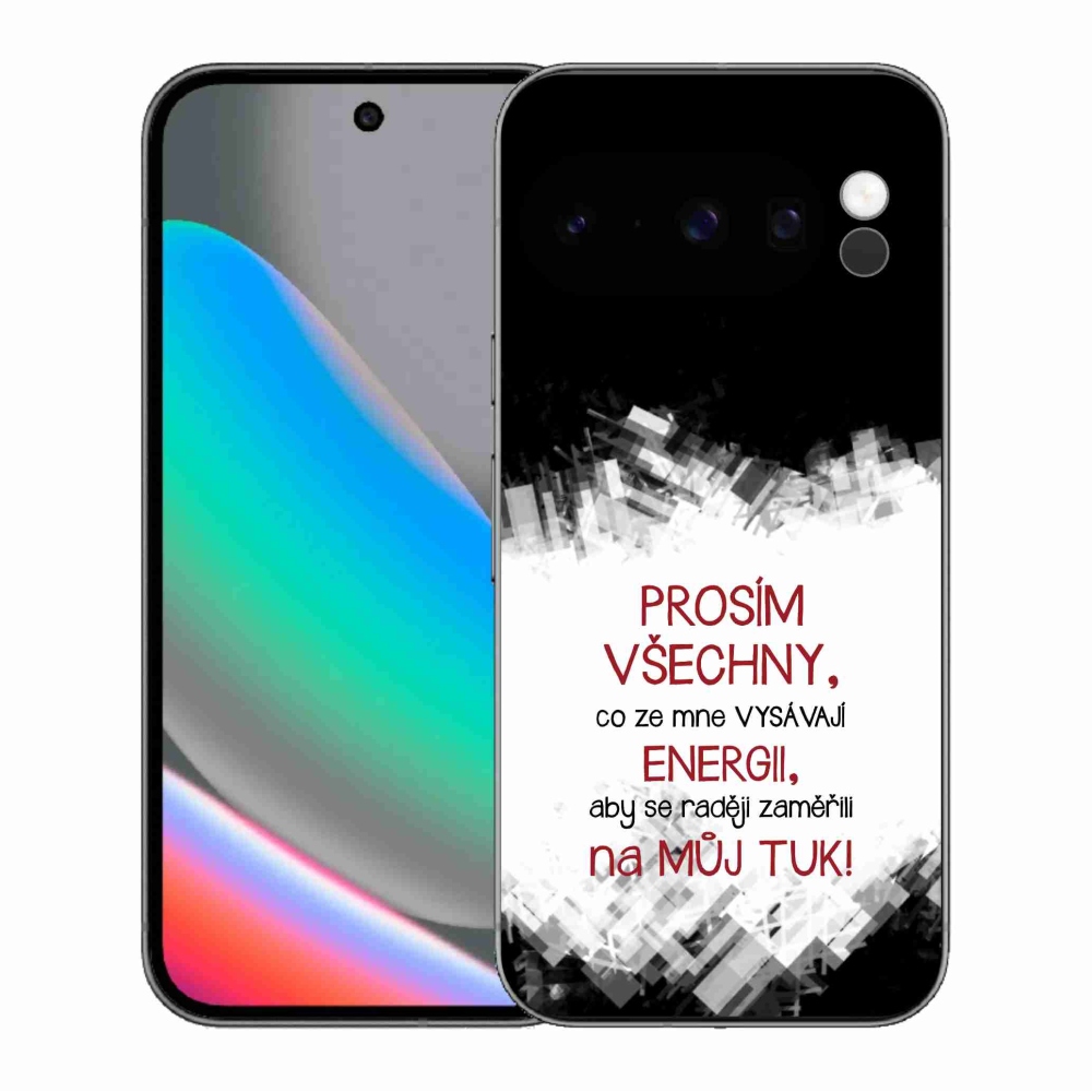 Gél borítás mmCase a Google Pixel 10 Pro számára - vicces szöveg 1 piros