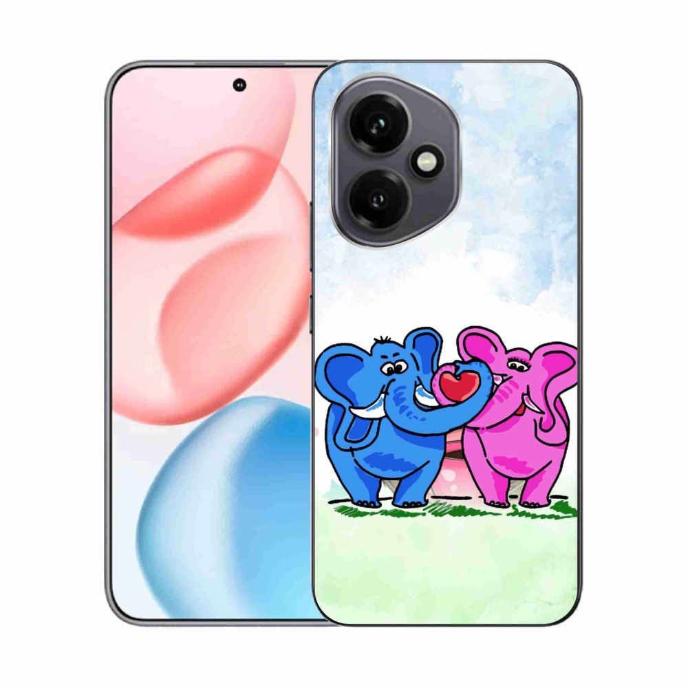 Gél borító mmCase a Honor 400-hoz - szerelmes elefántok