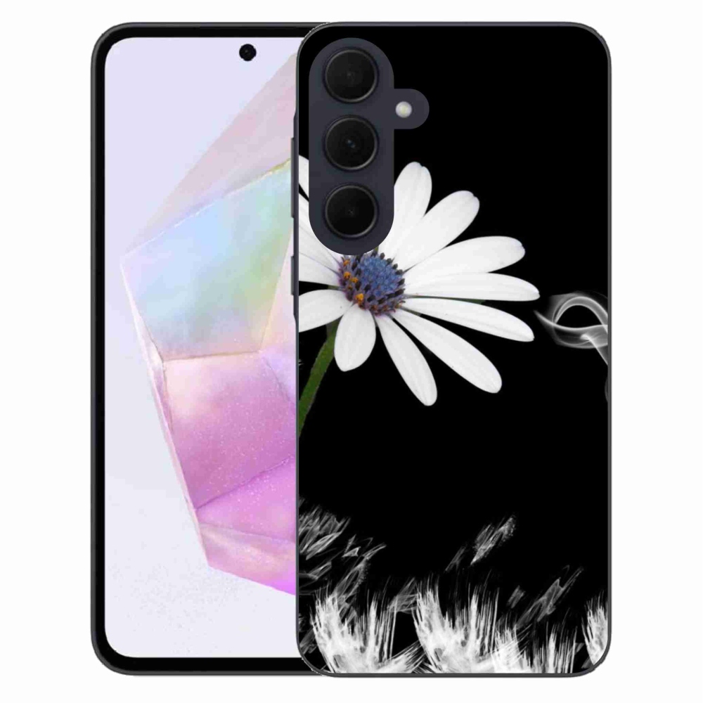 Gél védőhuzat mmCase Samsung Galaxy A35 5G - fehér virág