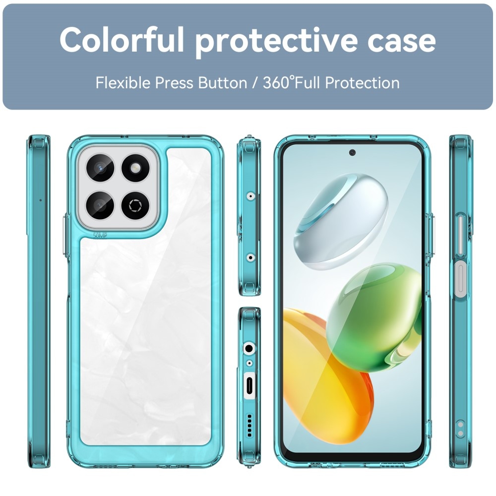 Gél tok fix hátlappal a Honor 200 Smart 5G készülékhez - világoskék színben