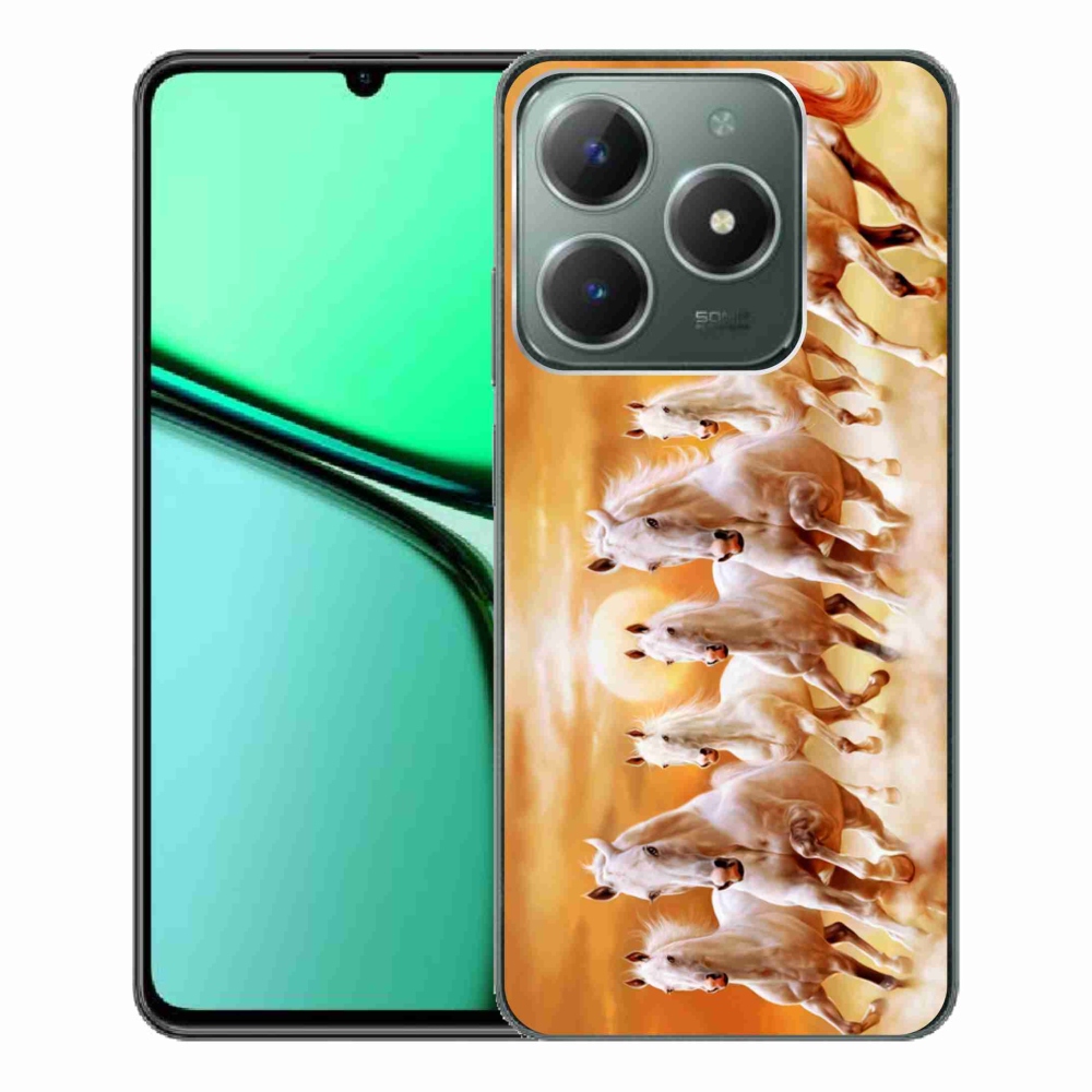 Gél tok mmCase a Realme C61 készülékhez - lovak 2