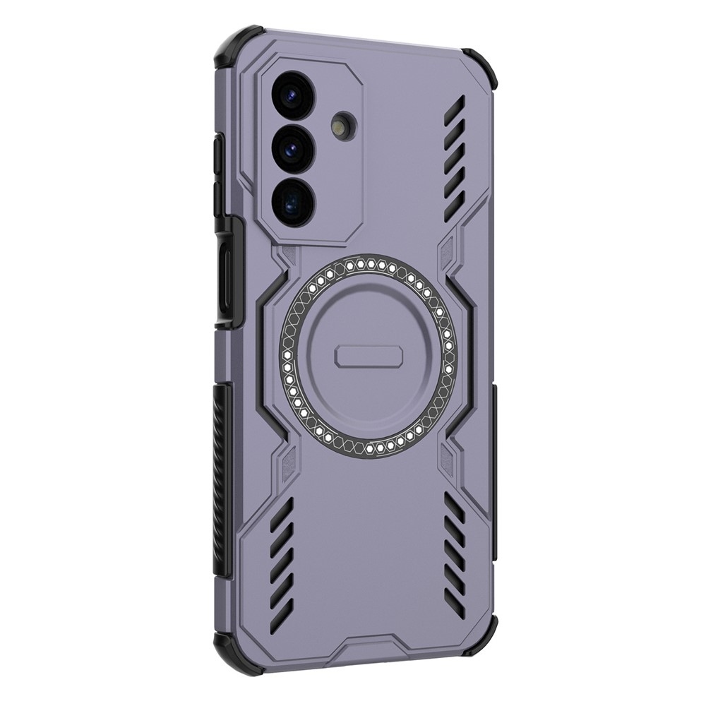 Üreges, tartós védőburkolat MagSafe-val a Samsung Galaxy A17 4G/5G készülékre - lila