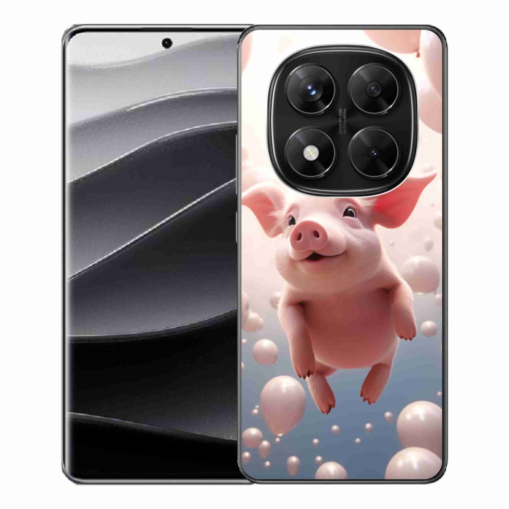 Gél borítás mmCase a Xiaomi Redmi Note 14 Pro 5G/Poco X7 5G - malac lufikkal