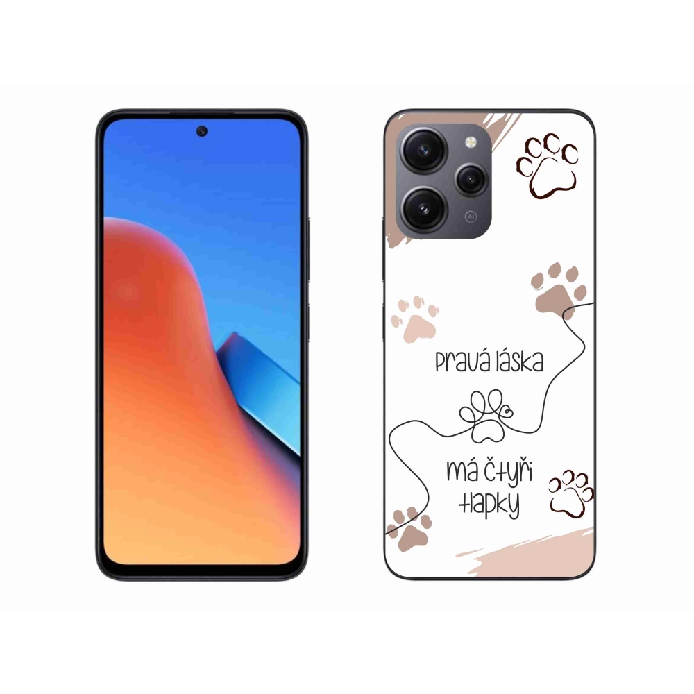 Gél borítás mmCase a Xiaomi Redmi 12 készülékhez - kutya motívum 1 fehér háttér