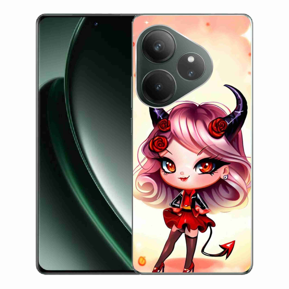 Gél borítás mmCase a Realme GT 6 5G/GT 6T 5G számára - rajzfilmördög