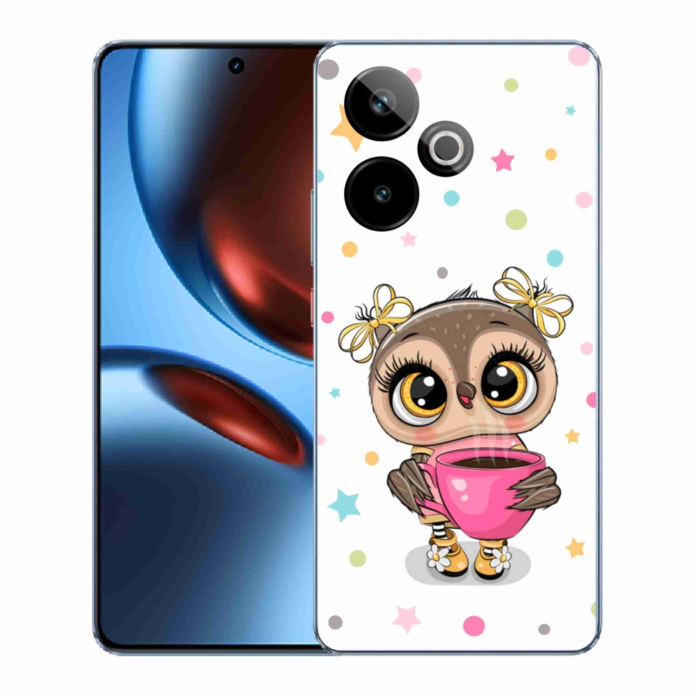 Gél borítás mmCase a Realme GT 7 5G/GT 7T 5G számára - rajzfilm bagoly