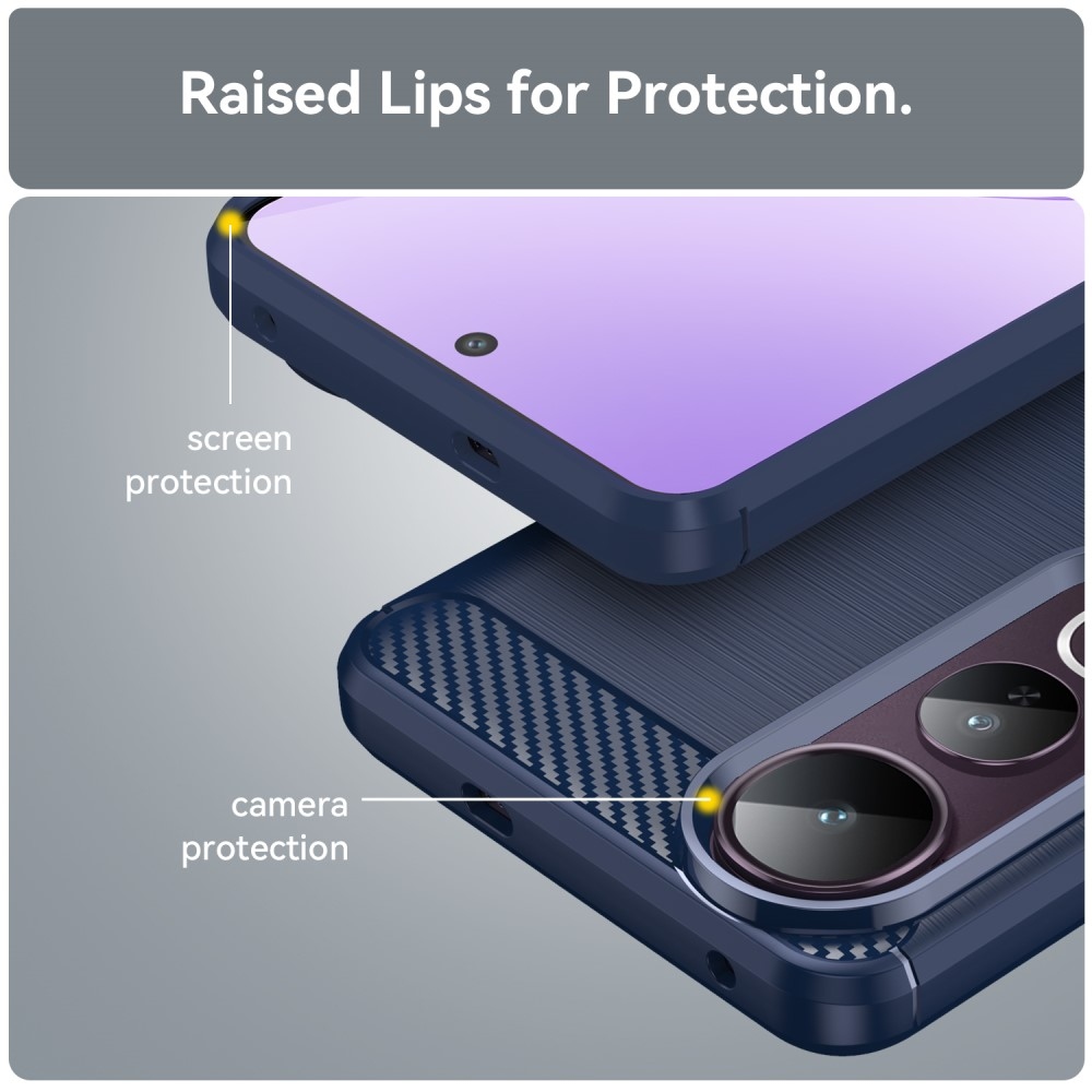 Szénálló zselés tok a Vivo V50 Lite 4G/5G készülékhez - kék