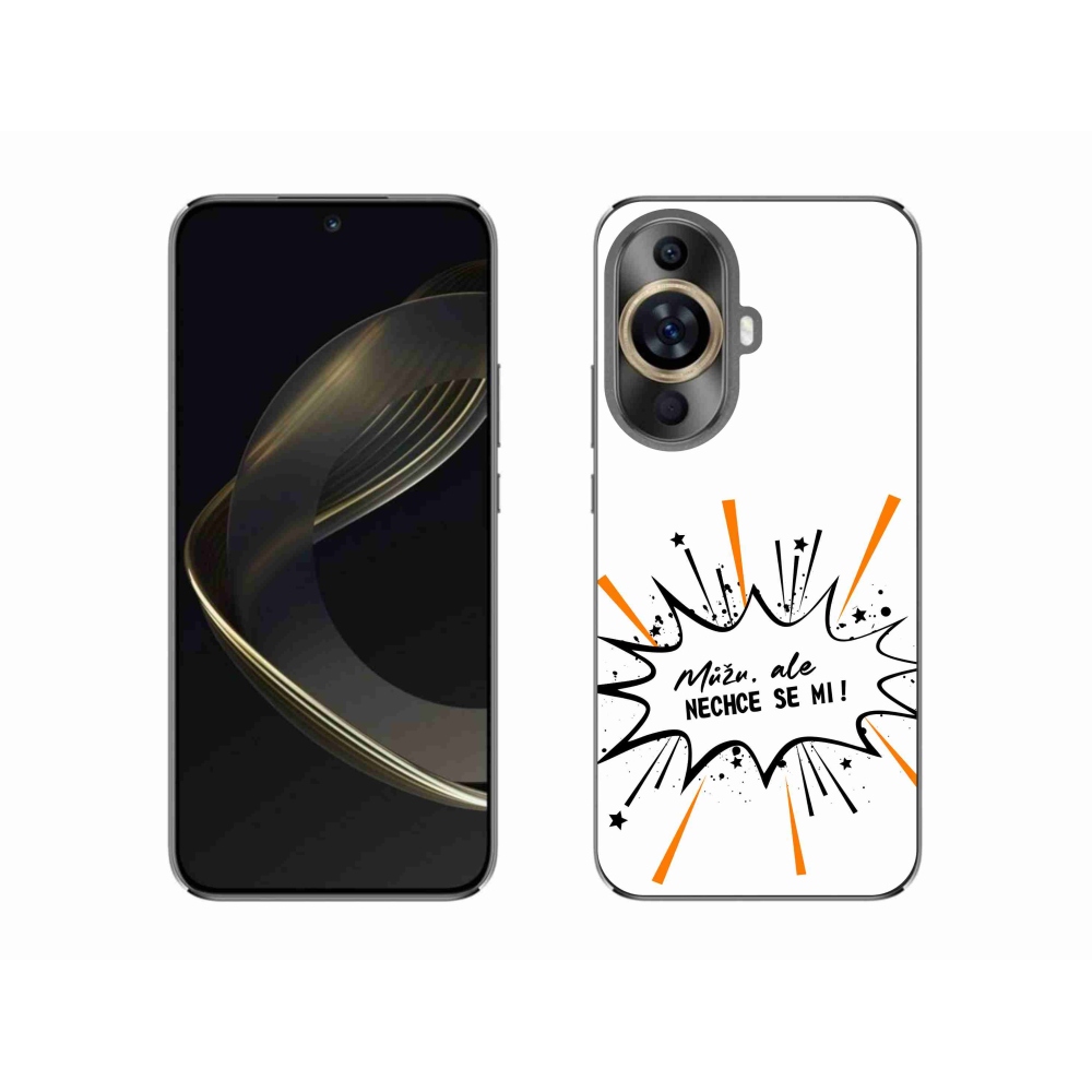 Gél borító mmCase Huawei Nova 11 - vicces szöveg 11 fehér háttérrel