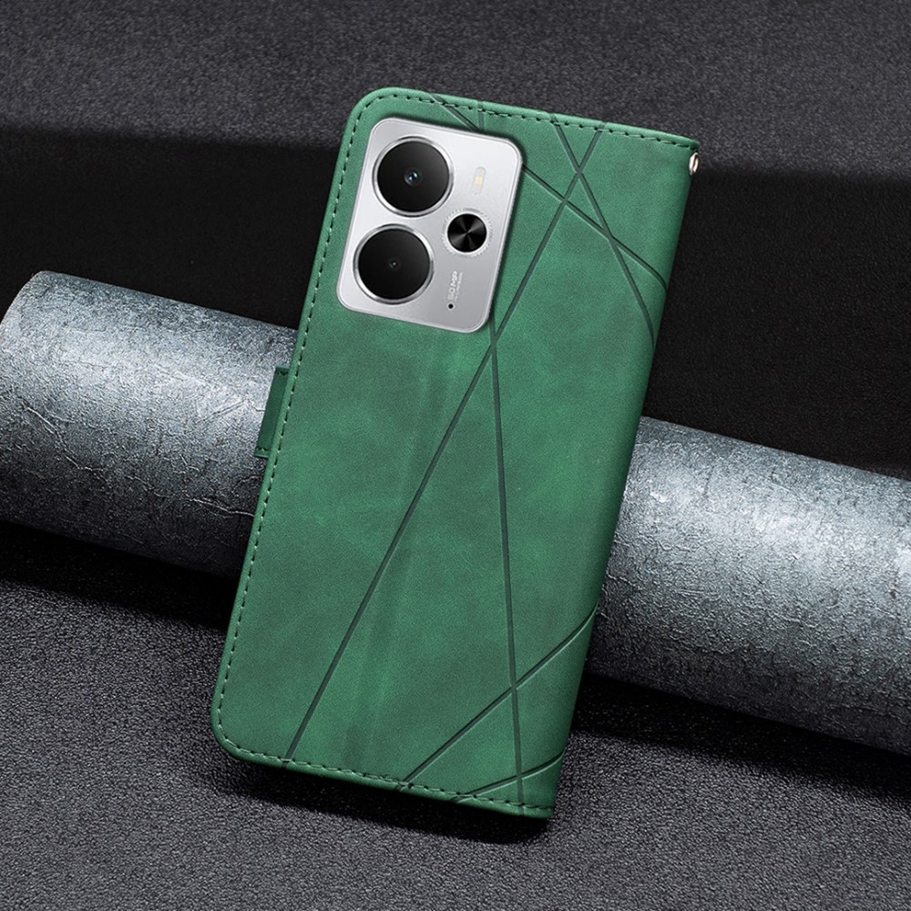 COLOR BNF könyvtáska a Realme 14 5G készülékhez - zöld