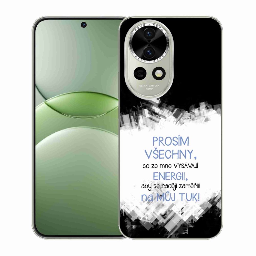 Gél borító mmCase a Huawei Nova 13 5G készülékhez - vicces szöveg 1 kék