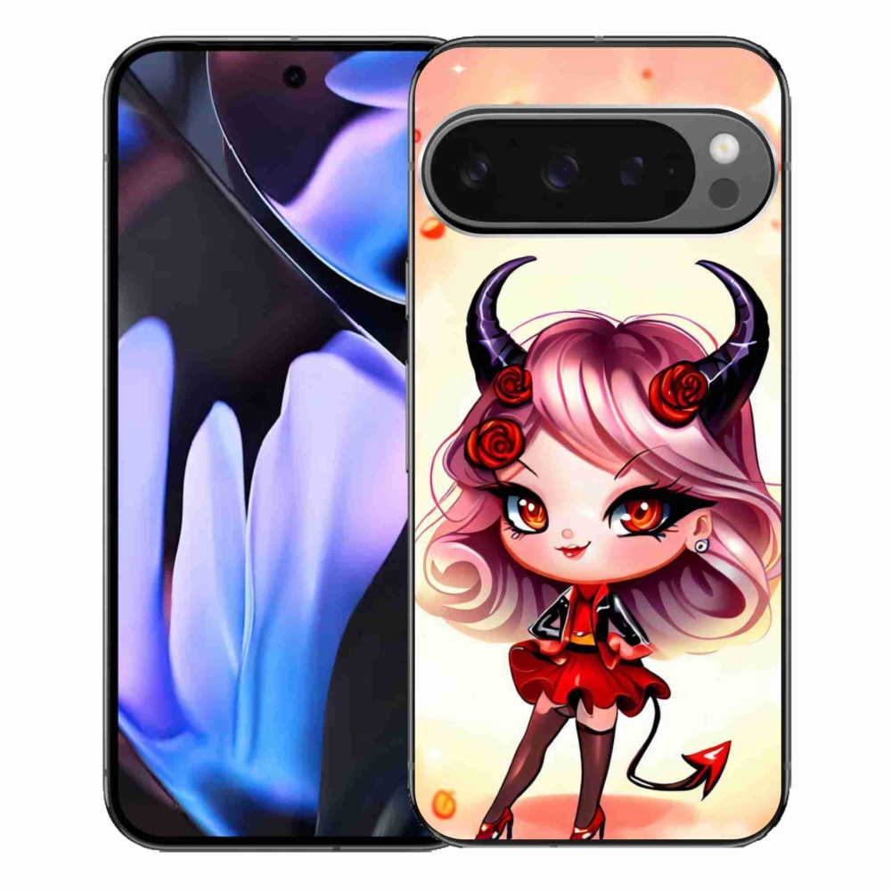 Zselés borítás mmCase a Google Pixel 9 Pro XL számára - rajzfilm ördög