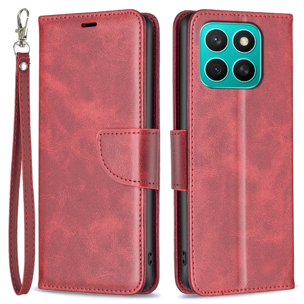 Könyvtáska Honor X8c tokhoz - piros