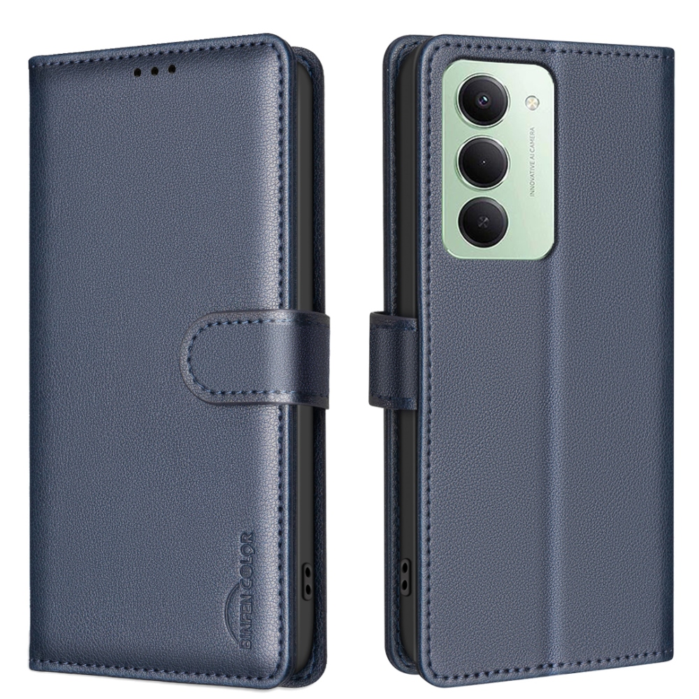 BINFEN könyvtáska Xiaomi Redmi 15 5G (169mm) - kék