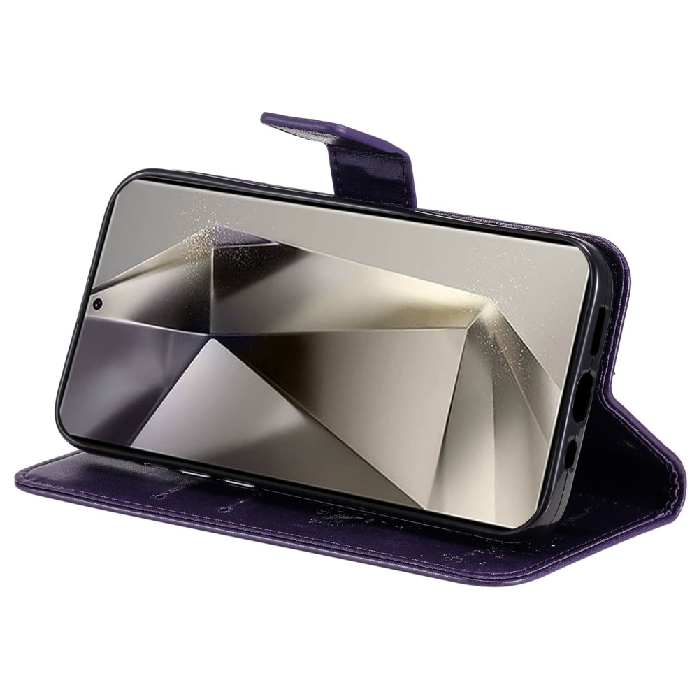 Fák könyve tok Samsung Galaxy S25 Ultra - sötétlila