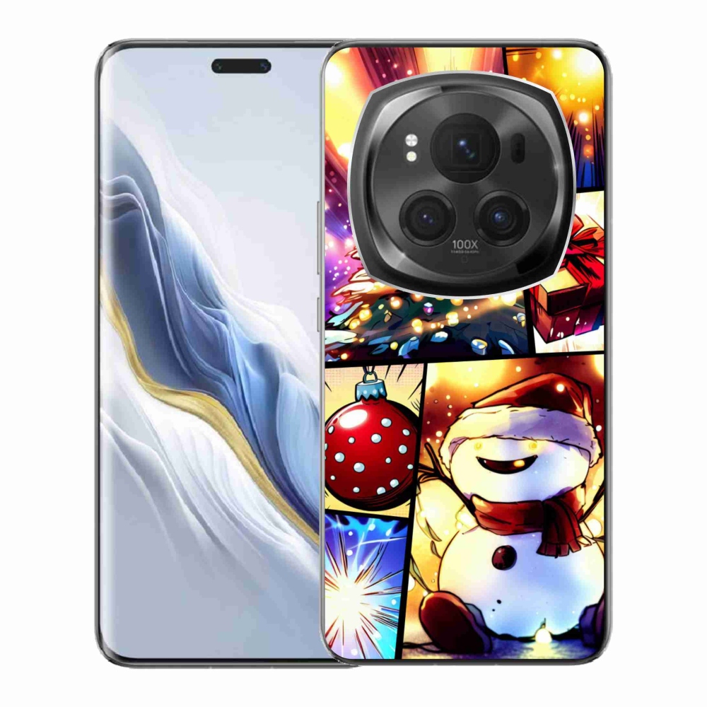 Gél borító mmCase a Honor Magic 6 Pro 5G készülékhez - karácsonyi motívumok 1