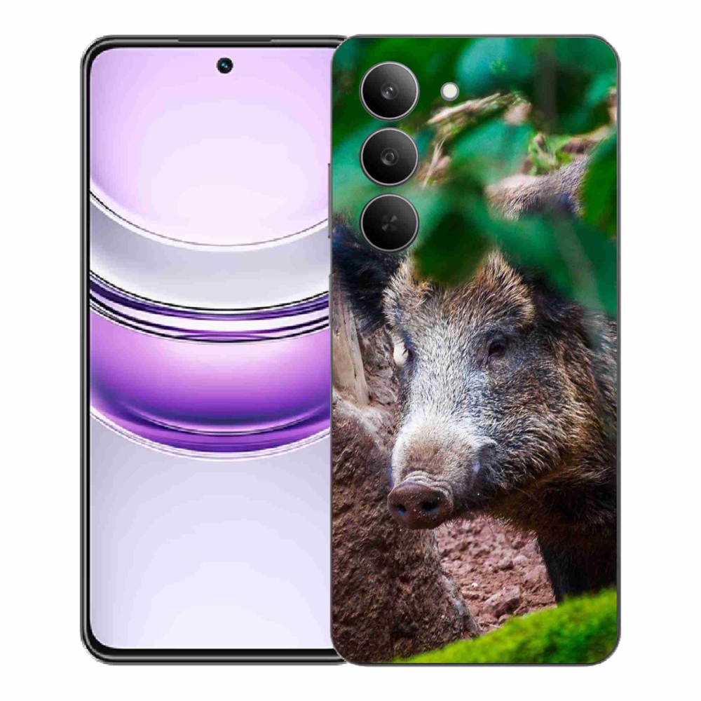 Zselés borítás mmCase a Realme 14x 5G készülékhez - vaddisznó