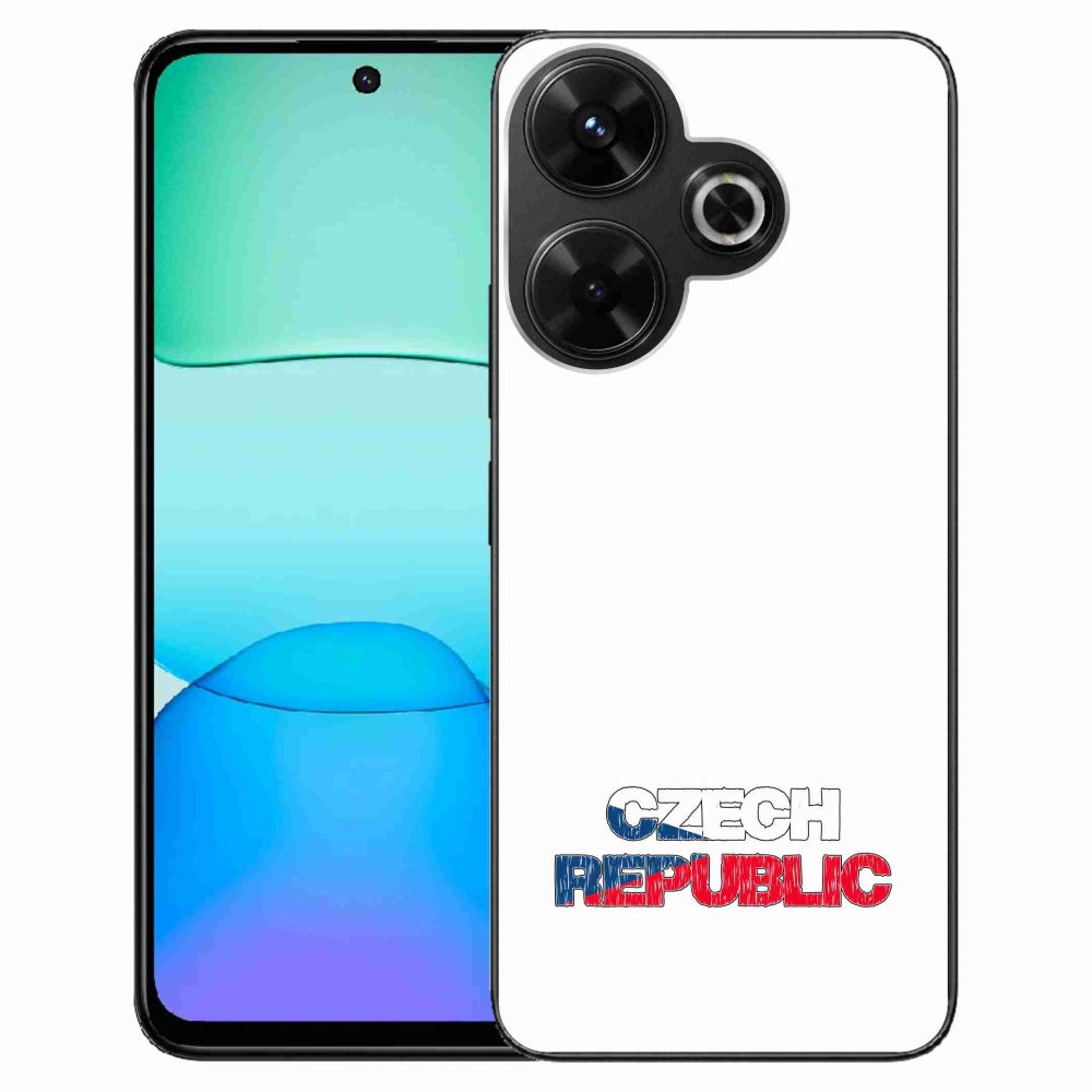 Gél borítás mmCase a Xiaomi Redmi 13 4G/Poco M6 4G - Csehország fehér háttérhez