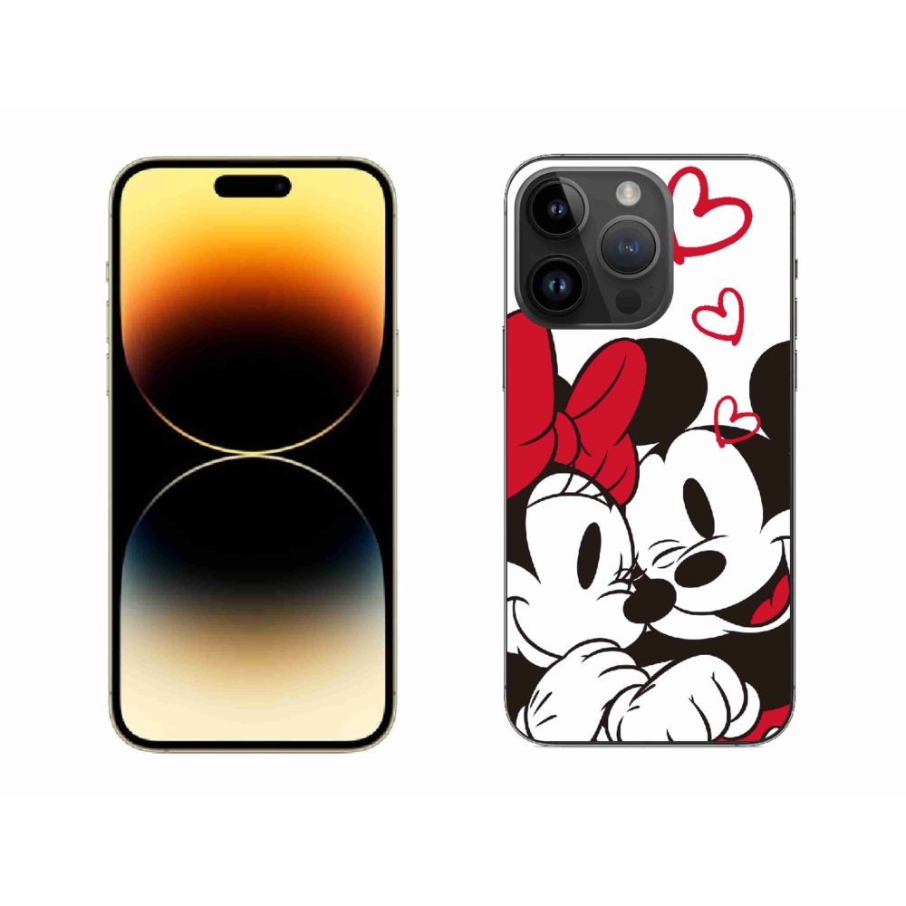 Zselés borítás mmCase iPhone 14 Pro Max 6.7 készülékhez - minnie és mickey