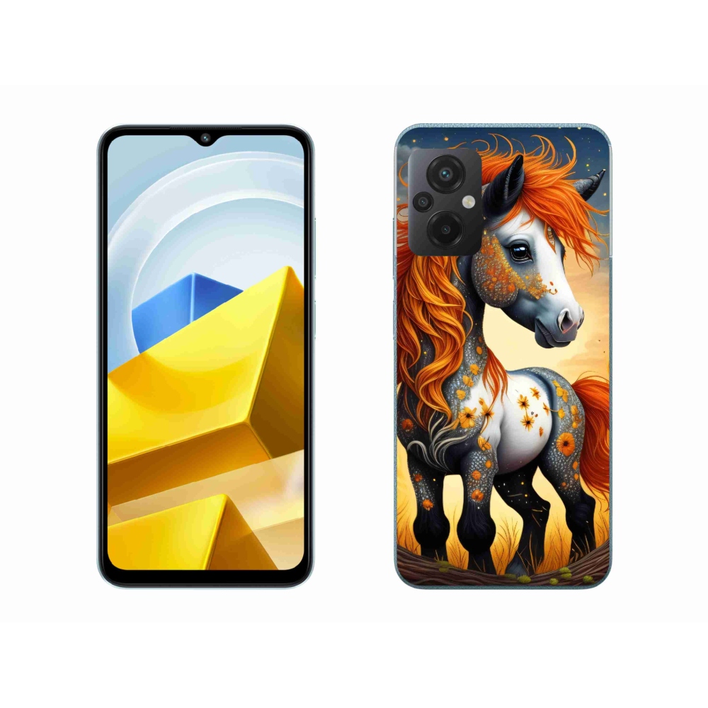 Gél borítás mmCase a Xiaomi Poco M5 4G-hez - színes póni