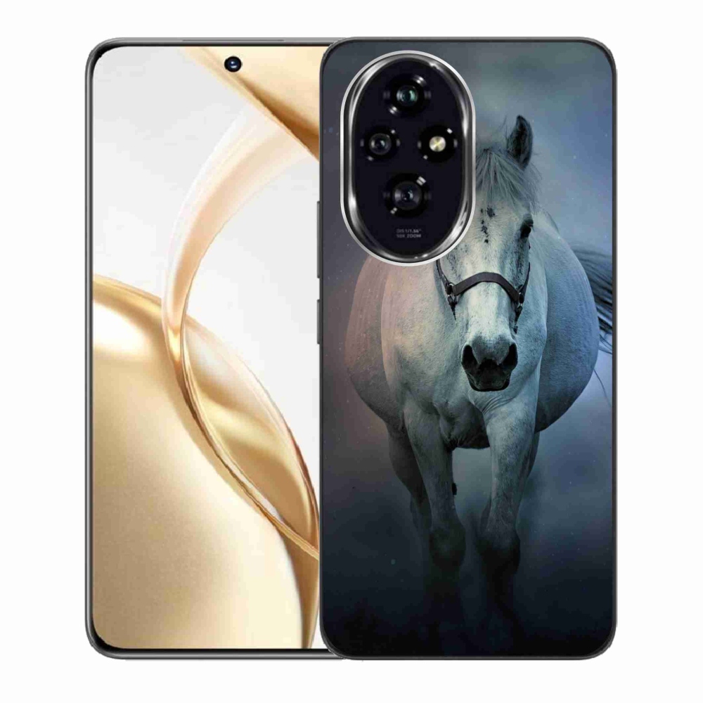 Gél tok mmCase a Honor 200 5G számára - futó fehér ló