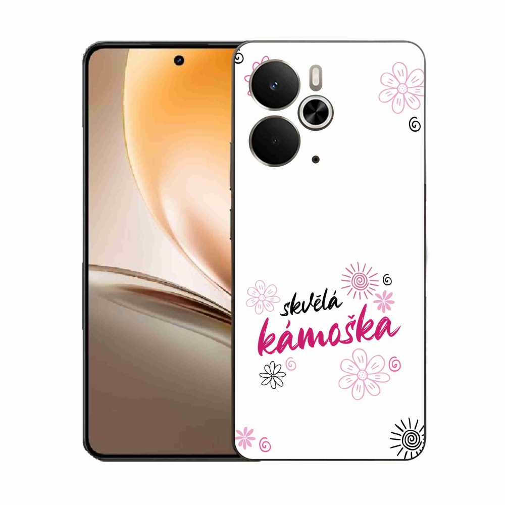 Gél borító mmCase a Realme 14 5G/14T 5G-n - nagyszerű haver fehér háttérrel