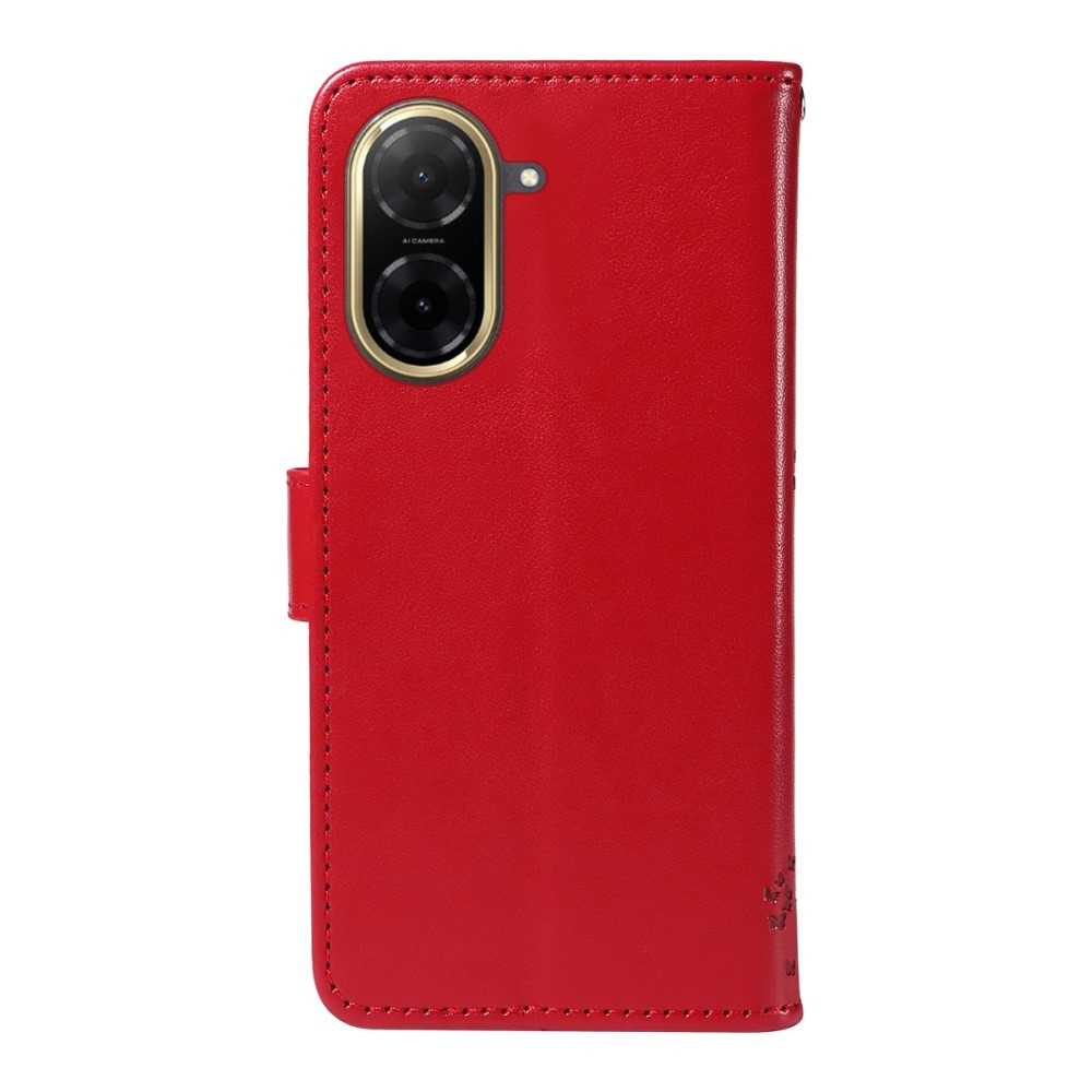 Fák könyv tok Xiaomi Redmi A5 (173.45x79.35x8.45mm) - piros