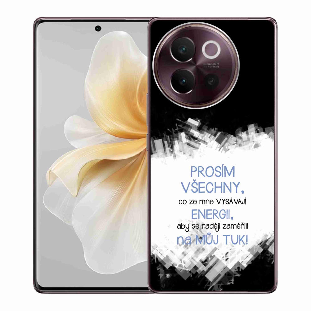 Gél borító mmCase Vivo V40 Lite 5G - vicces szöveg 1 kék