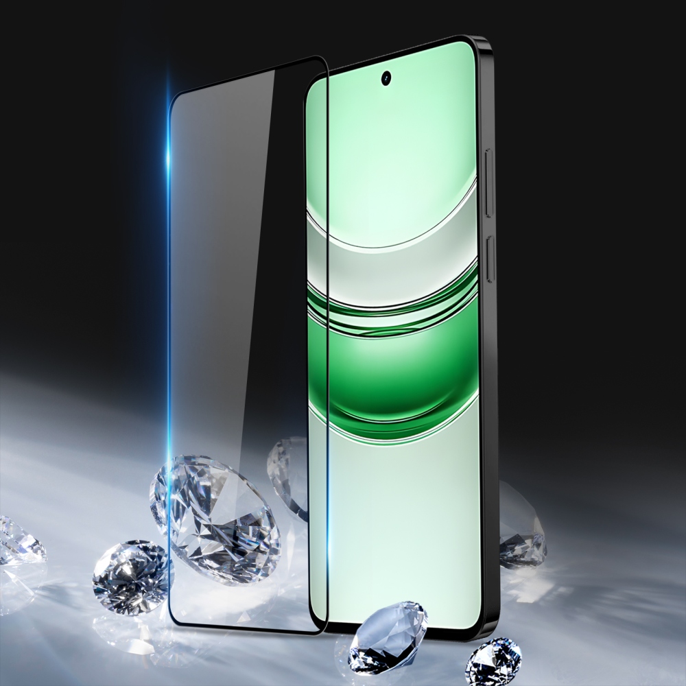 DUX 9D teljes képernyő edzett üveg a Realme C71-en