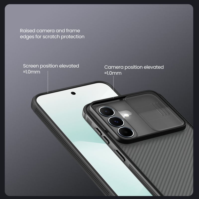 Nillkin CamShield PRO hátlap Samsung Galaxy A37 átlátszó fekete