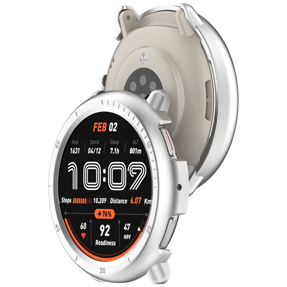 Half műanyag tok az Amazfit Active 2-hez – ezüst színű