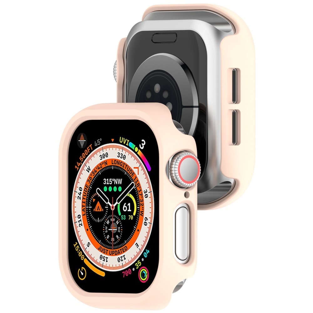 Half műanyag felcsatolható tok az Apple Watch 11/10 46 mm-es modellhez – rózsaszín