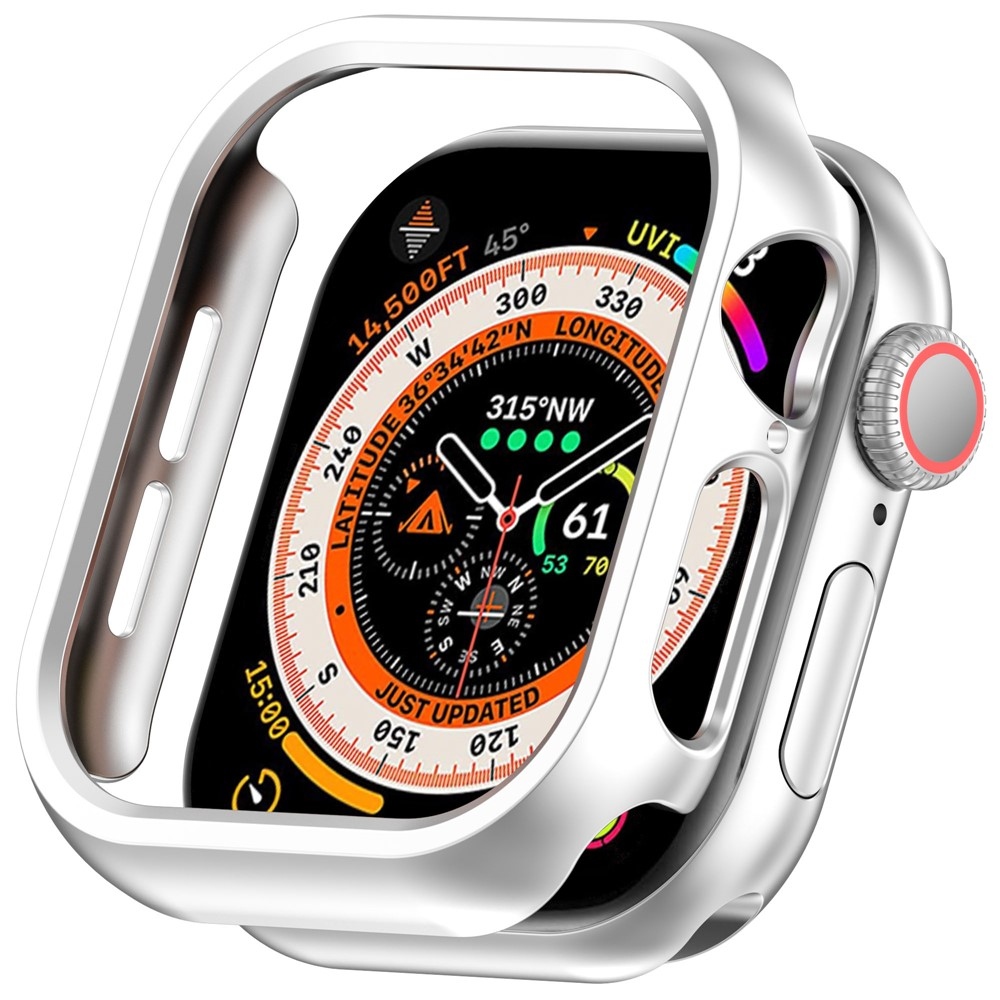Half műanyag felcsatolható tok az Apple Watch 11/10 46 mm-es modellhez – ezüst színű