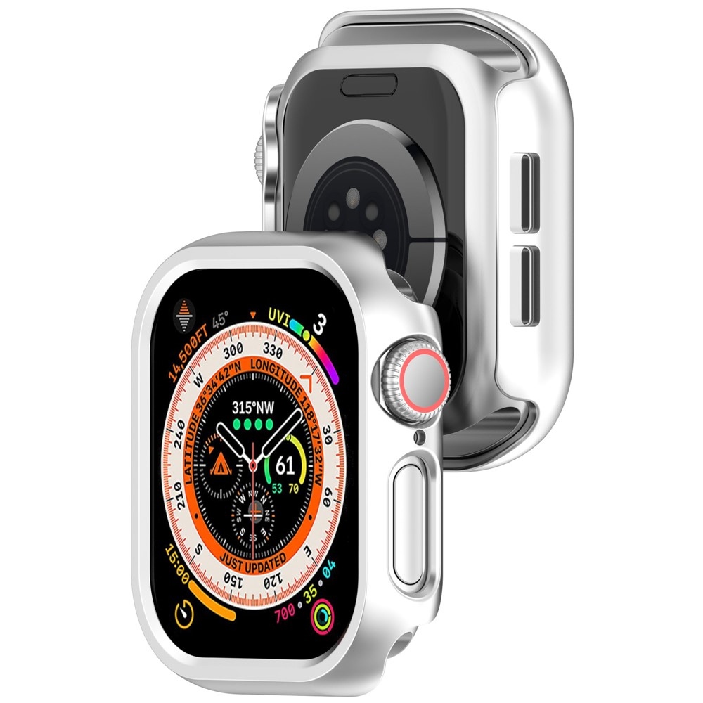 Half műanyag felcsatolható tok az Apple Watch 11/10 46 mm-es modellhez – ezüst színű