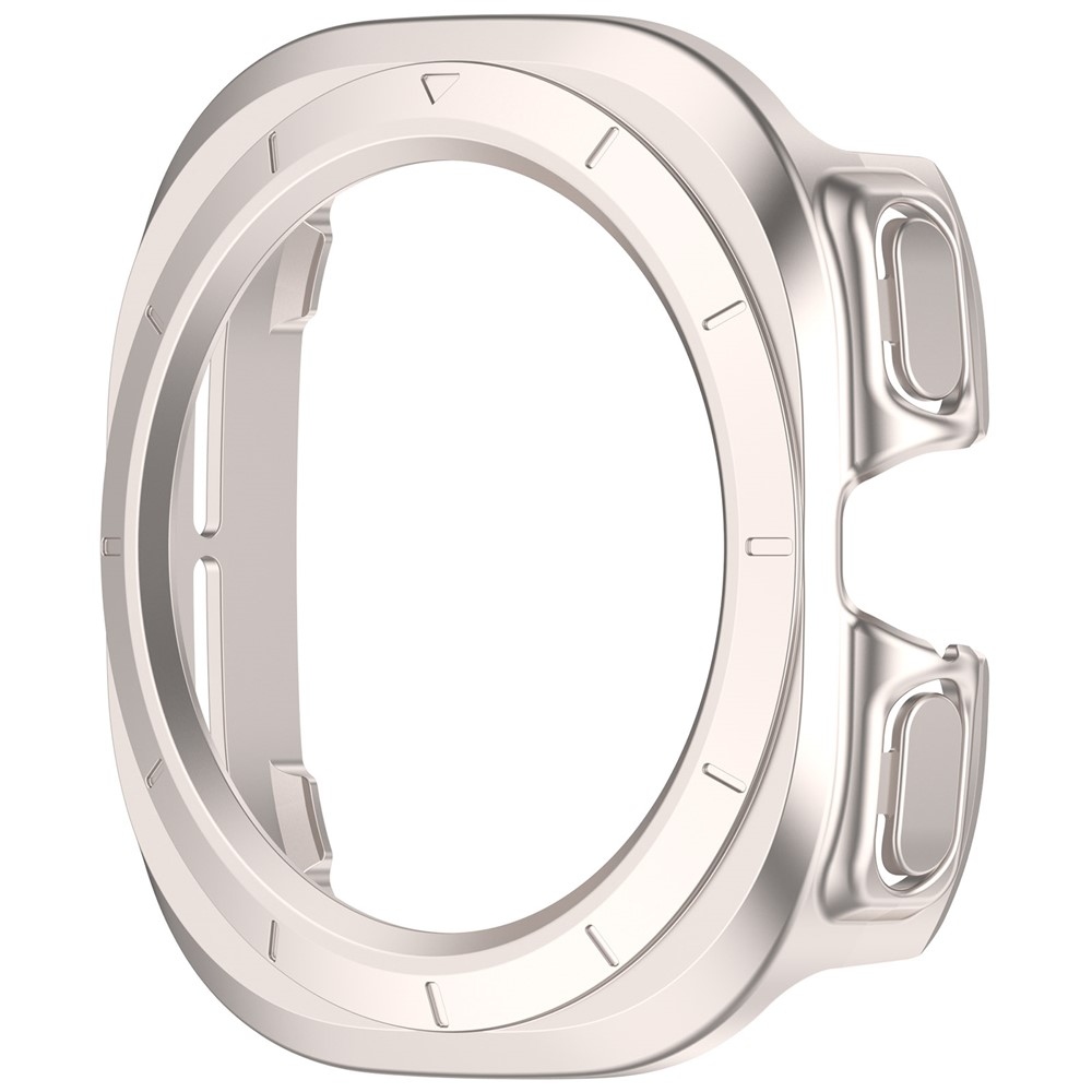 Half műanyag felcsatolható tok a Samsung Galaxy Watch Ultra (2025) 47 mm-es modellhez – bézs