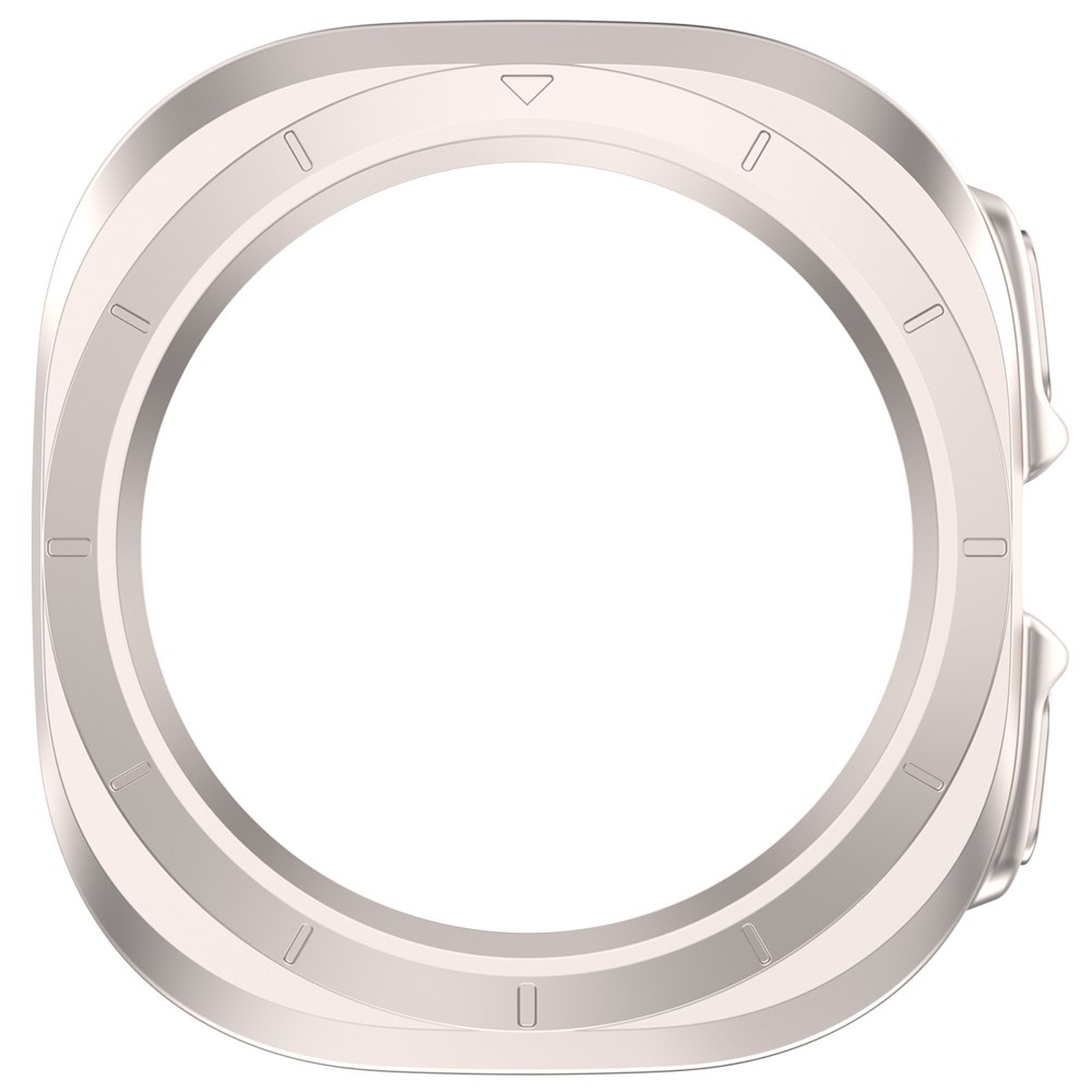 Half műanyag felcsatolható tok a Samsung Galaxy Watch Ultra (2025) 47 mm-es modellhez – bézs