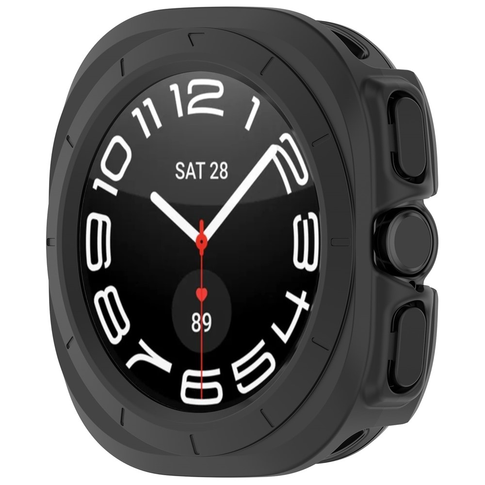 Half műanyag felcsatolható tok a Samsung Galaxy Watch Ultra (2025) 47 mm-es modellhez – fekete