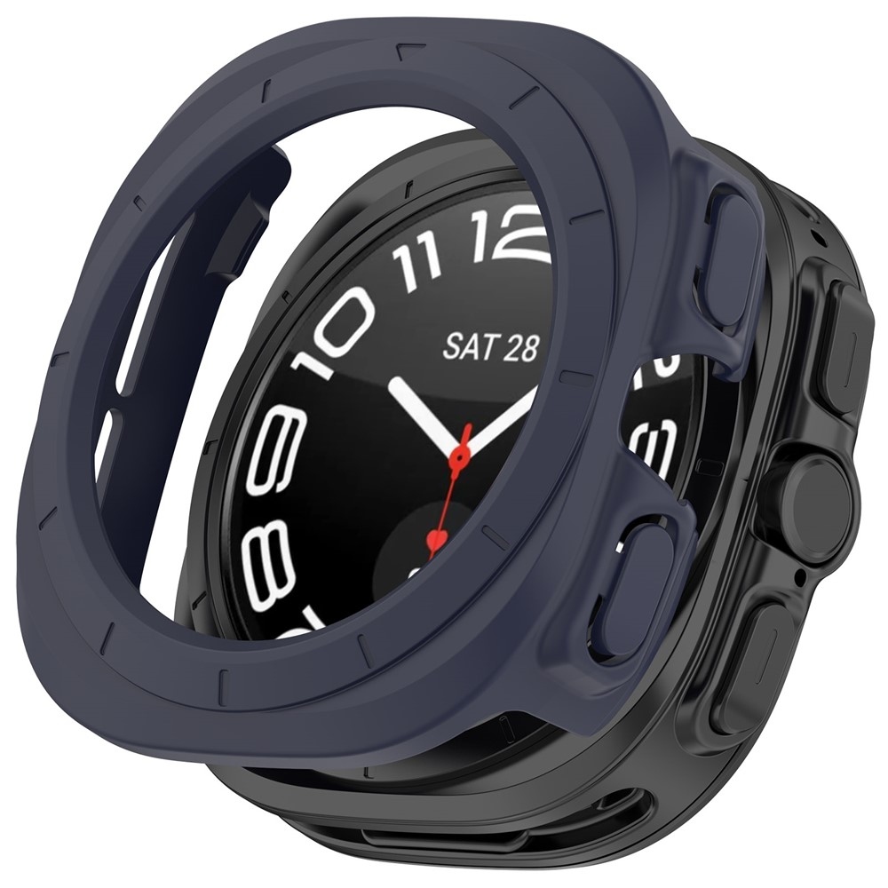 Half műanyag felcsatolható tok a Samsung Galaxy Watch Ultra (2025) 47 mm-es modellhez – kék