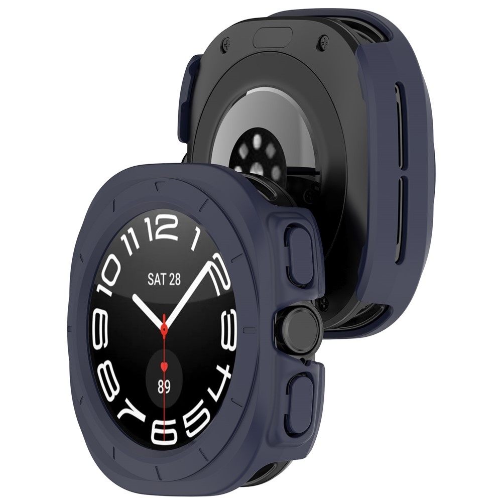 Half műanyag felcsatolható tok a Samsung Galaxy Watch Ultra (2025) 47 mm-es modellhez – kék