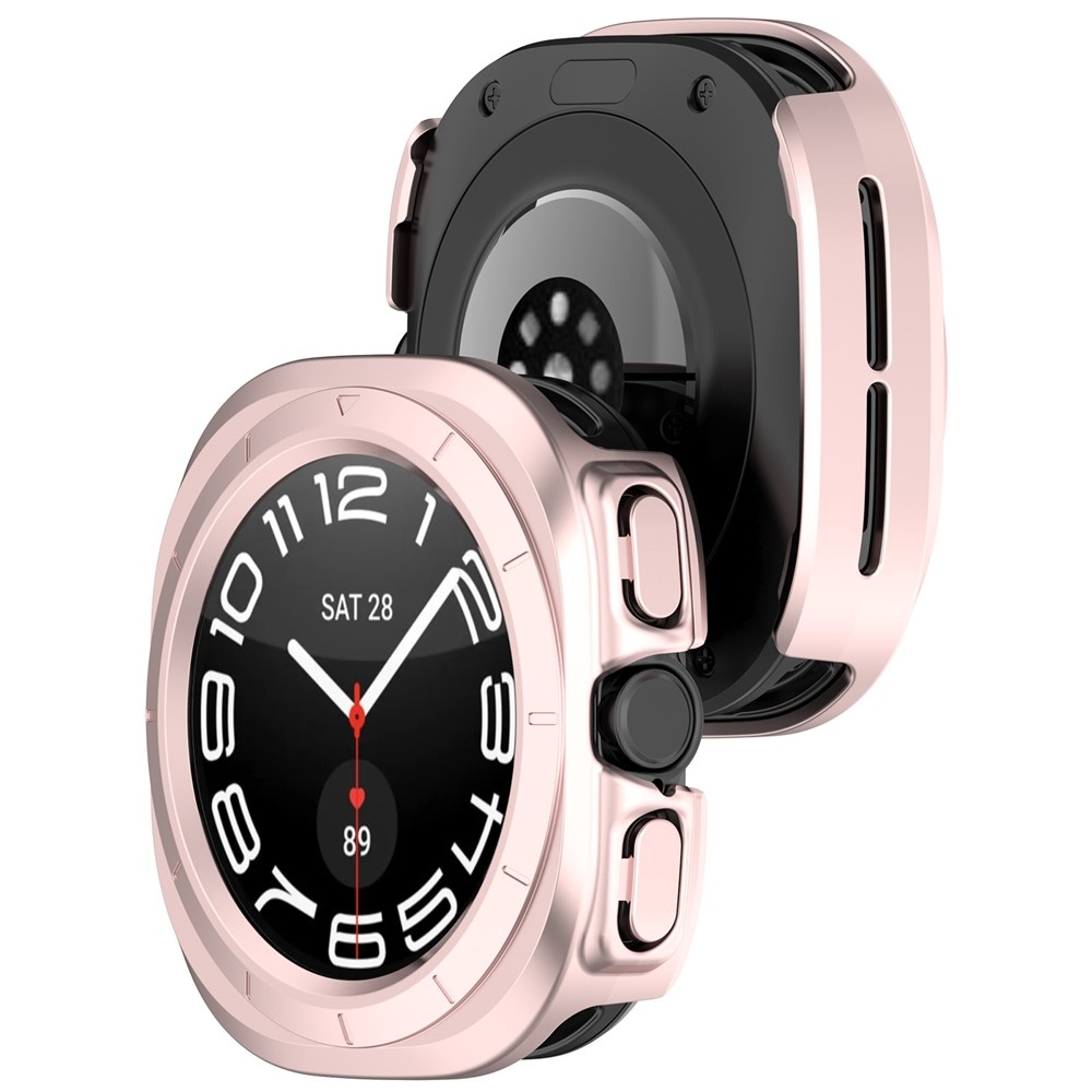 Half műanyag felcsatolható tok a Samsung Galaxy Watch Ultra (2025) 47 mm-es modellhez – rózsaszín