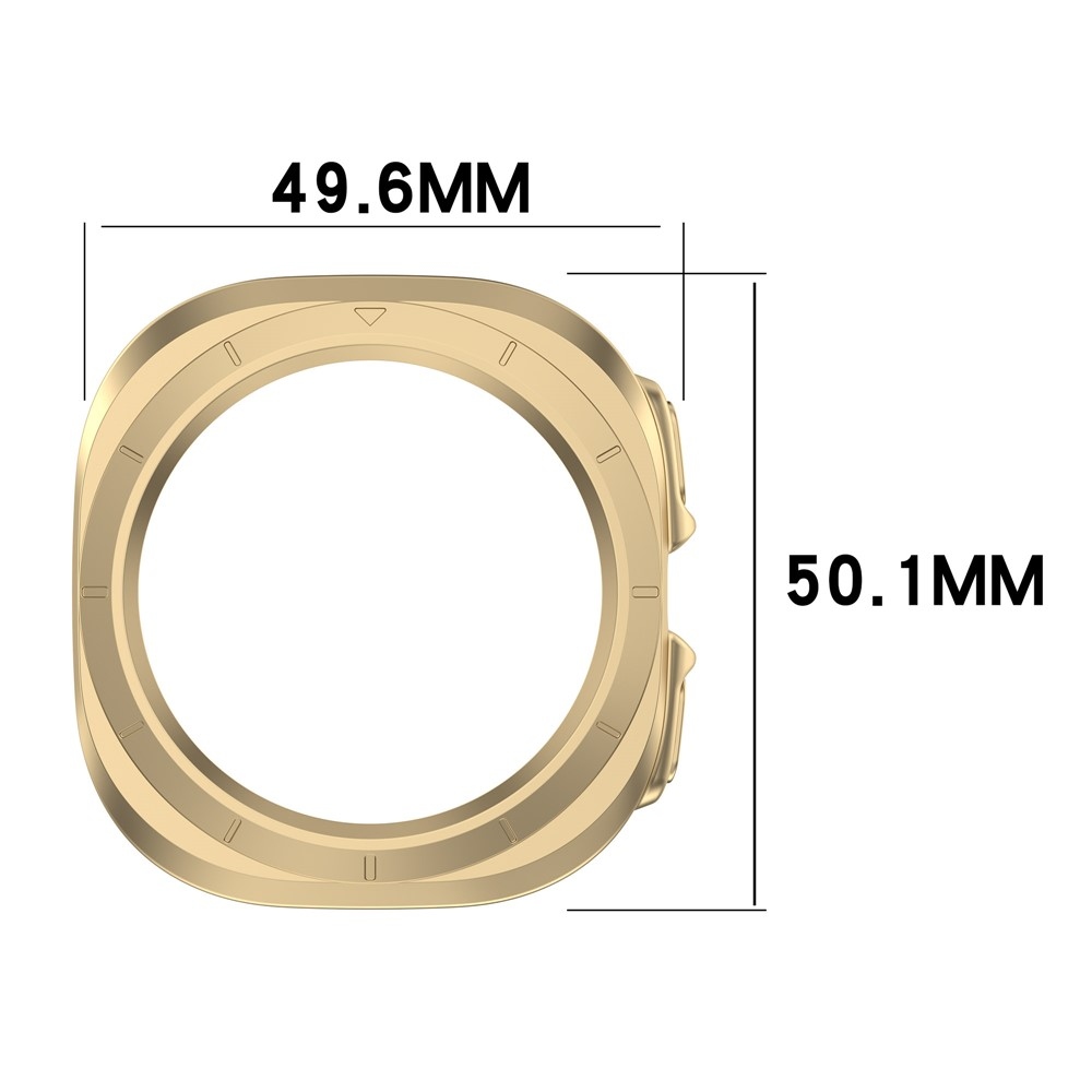 Half műanyag felcsatolható tok a Samsung Galaxy Watch Ultra (2025) 47 mm-es modellhez – arany színű