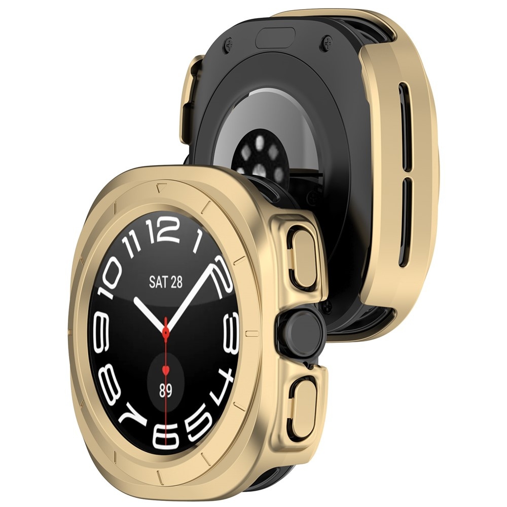 Half műanyag felcsatolható tok a Samsung Galaxy Watch Ultra (2025) 47 mm-es modellhez – arany színű