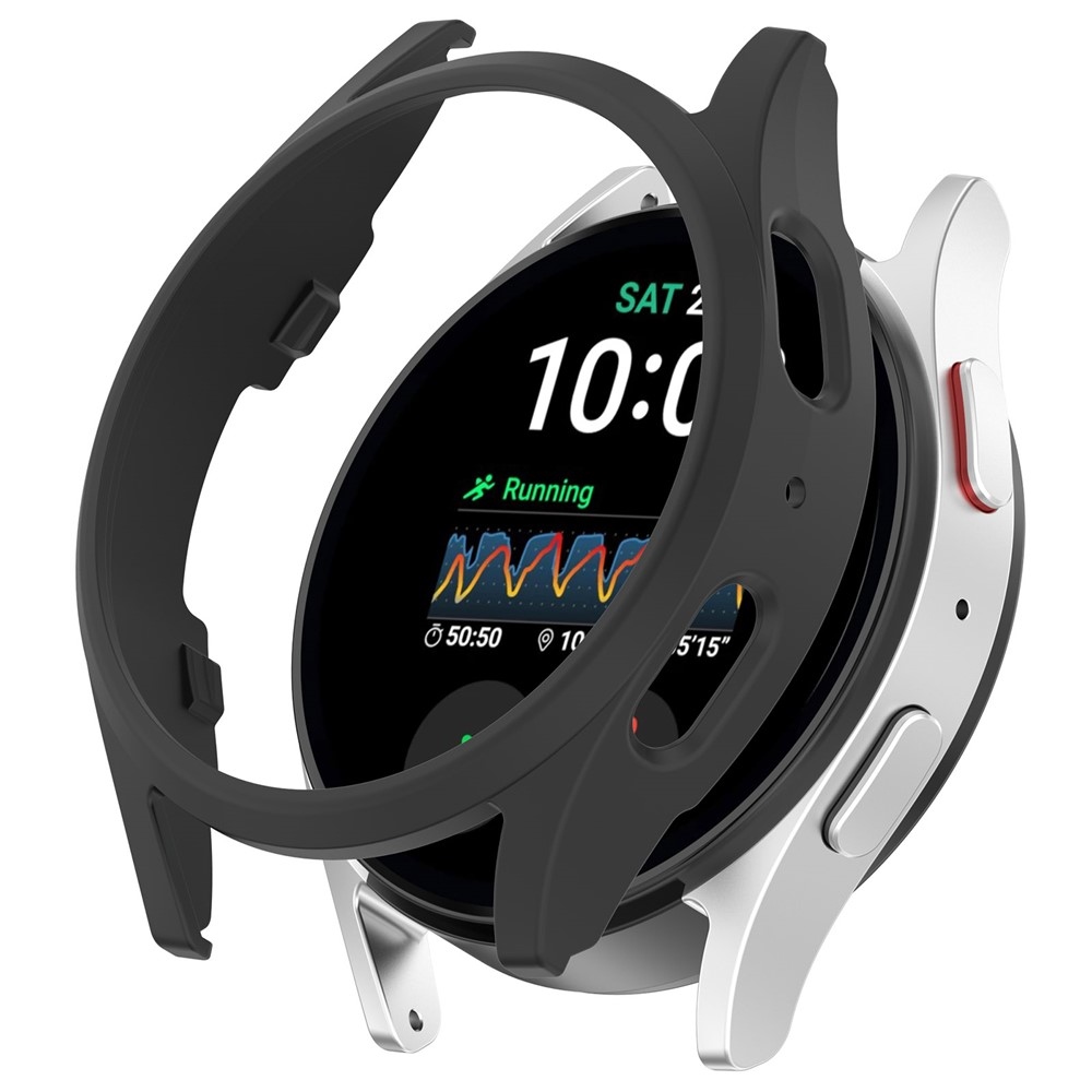 Half műanyag felcsatolható tok a Samsung Galaxy Watch7 40 mm-es modellhez – fekete