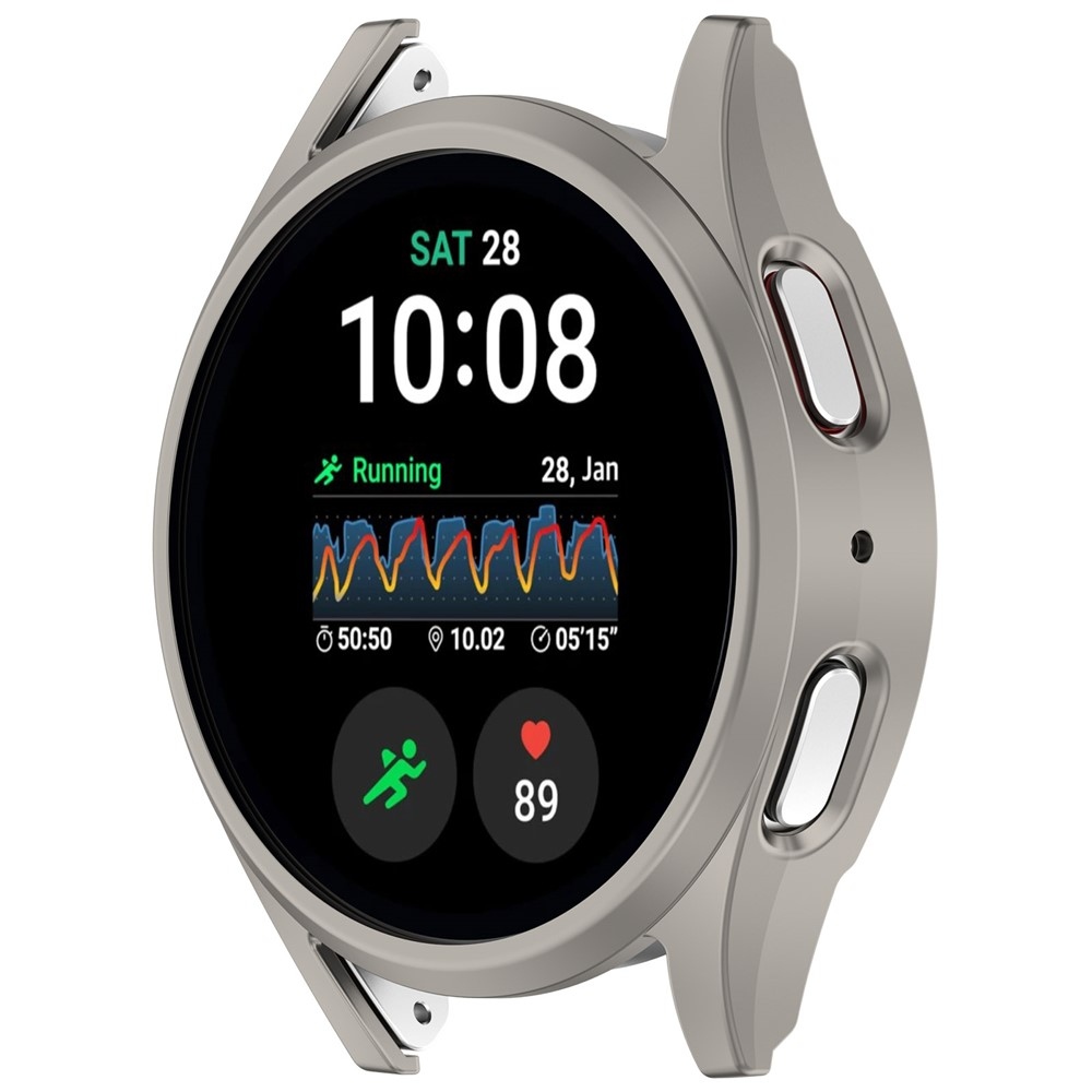 Half műanyag felcsatolható tok a Samsung Galaxy Watch7 40 mm-es modellhez – szürke
