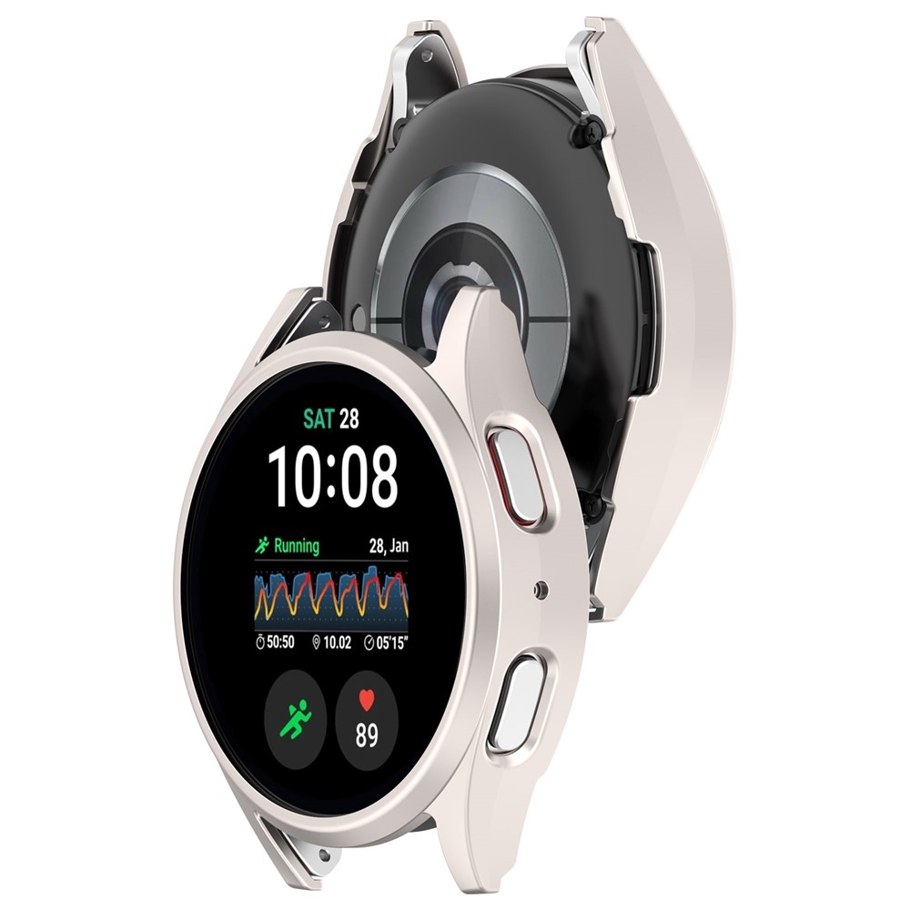 Half műanyag felcsatolható tok a Samsung Galaxy Watch7 44 mm-es modellhez – bézs