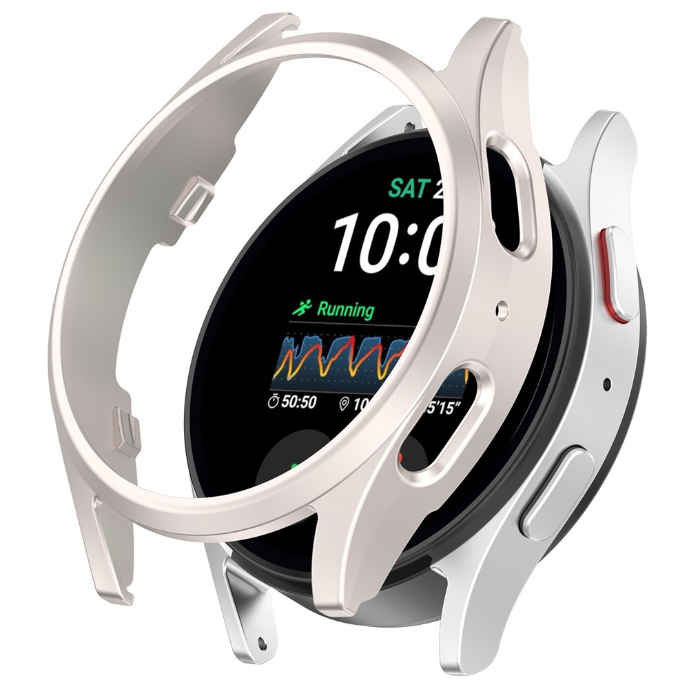 Half műanyag felcsatolható tok a Samsung Galaxy Watch7 44 mm-es modellhez – bézs