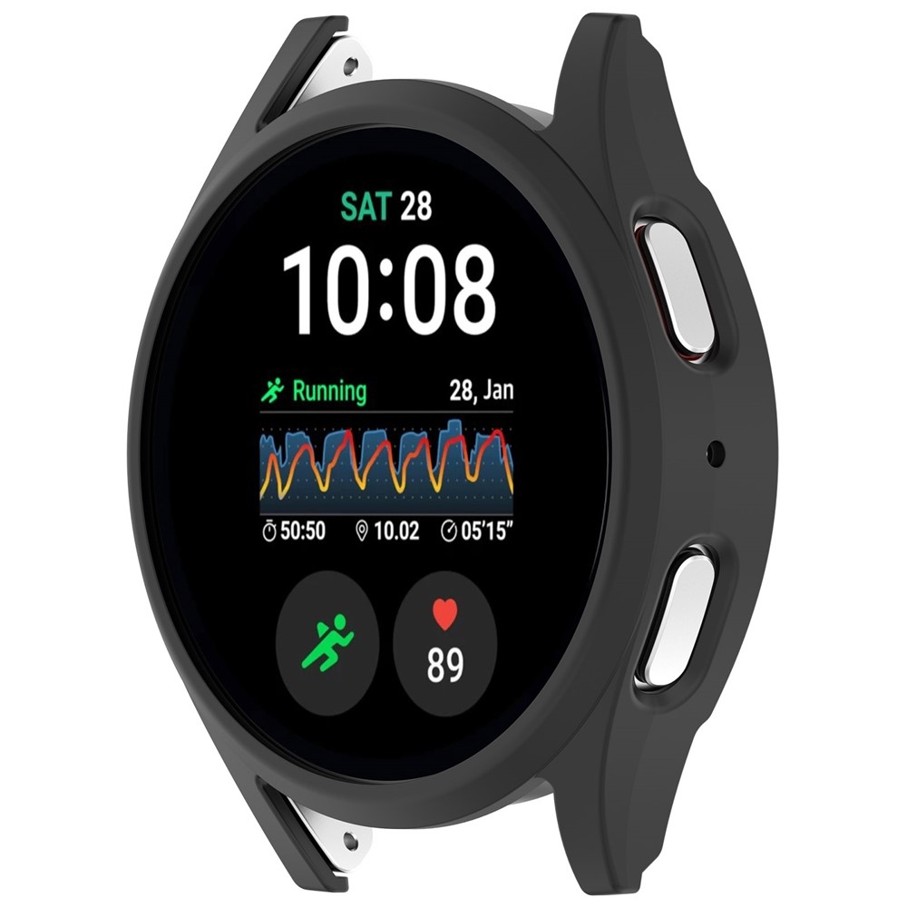 Half műanyag felcsatolható tok a Samsung Galaxy Watch7 44 mm-es modellhez – fekete