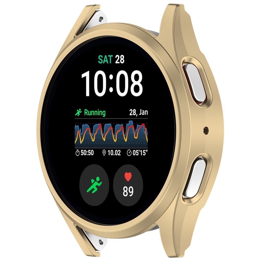 Half műanyag felcsatolható tok a Samsung Galaxy Watch7 44 mm-es modellhez – arany színű