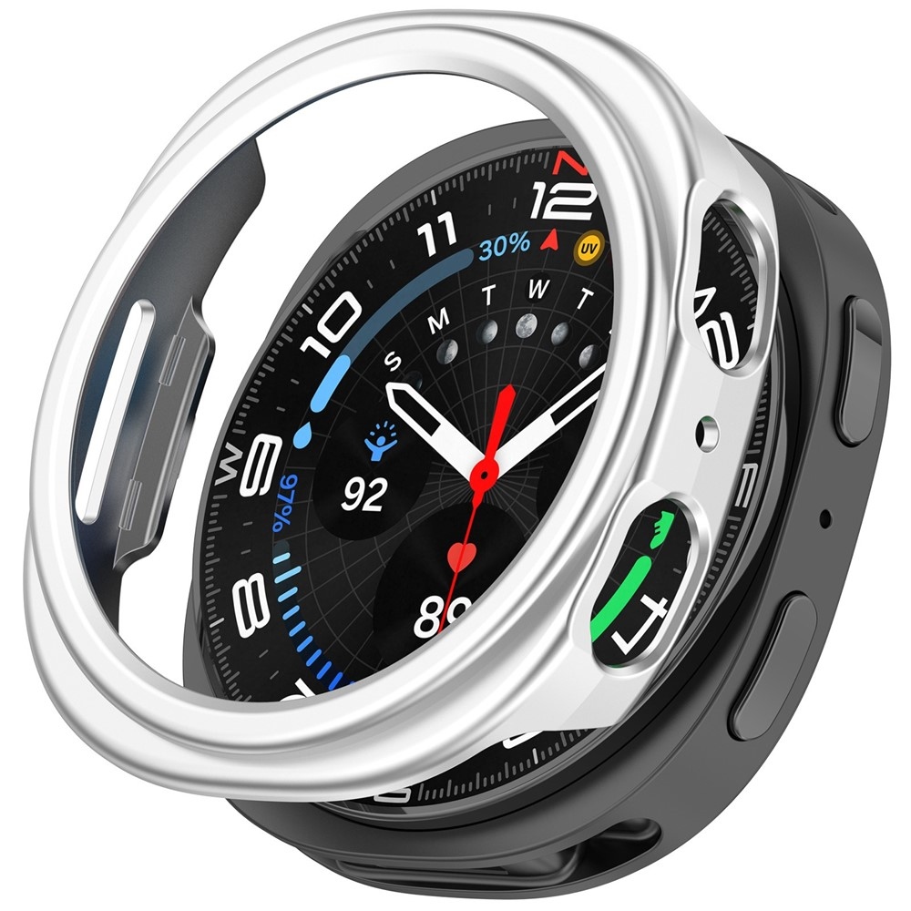 Half műanyag felcsatolható tok a Samsung Galaxy Watch8 40 mm-es modellhez – ezüst színű