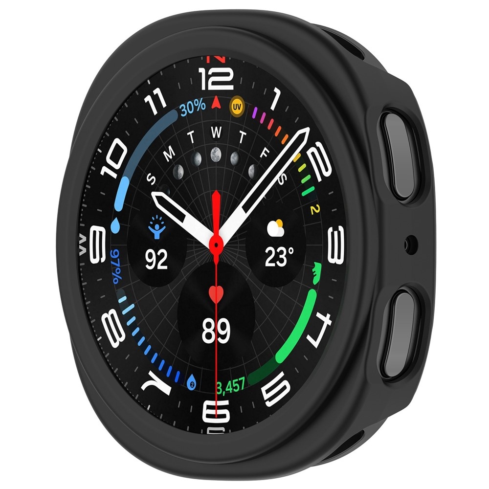 Half műanyag felcsatolható tok a Samsung Galaxy Watch8 44 mm-es modellhez – fekete