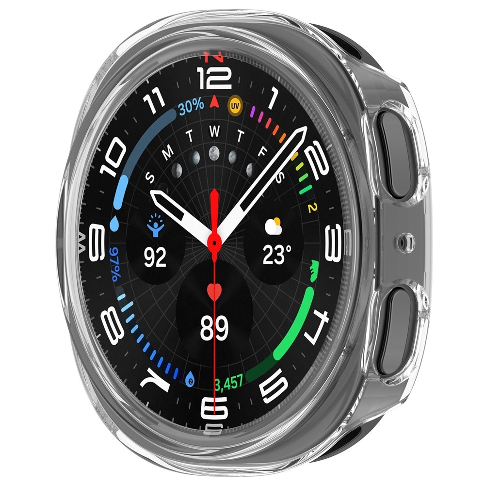 Half műanyag felcsatolható tok a Samsung Galaxy Watch8 44 mm-es modellhez – átlátszó